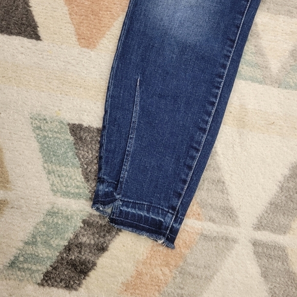 Jag Jeans Womens Viola Blue Denim High Rise Raw Hem Skinny Jeans 12 - Picture 6 of 8